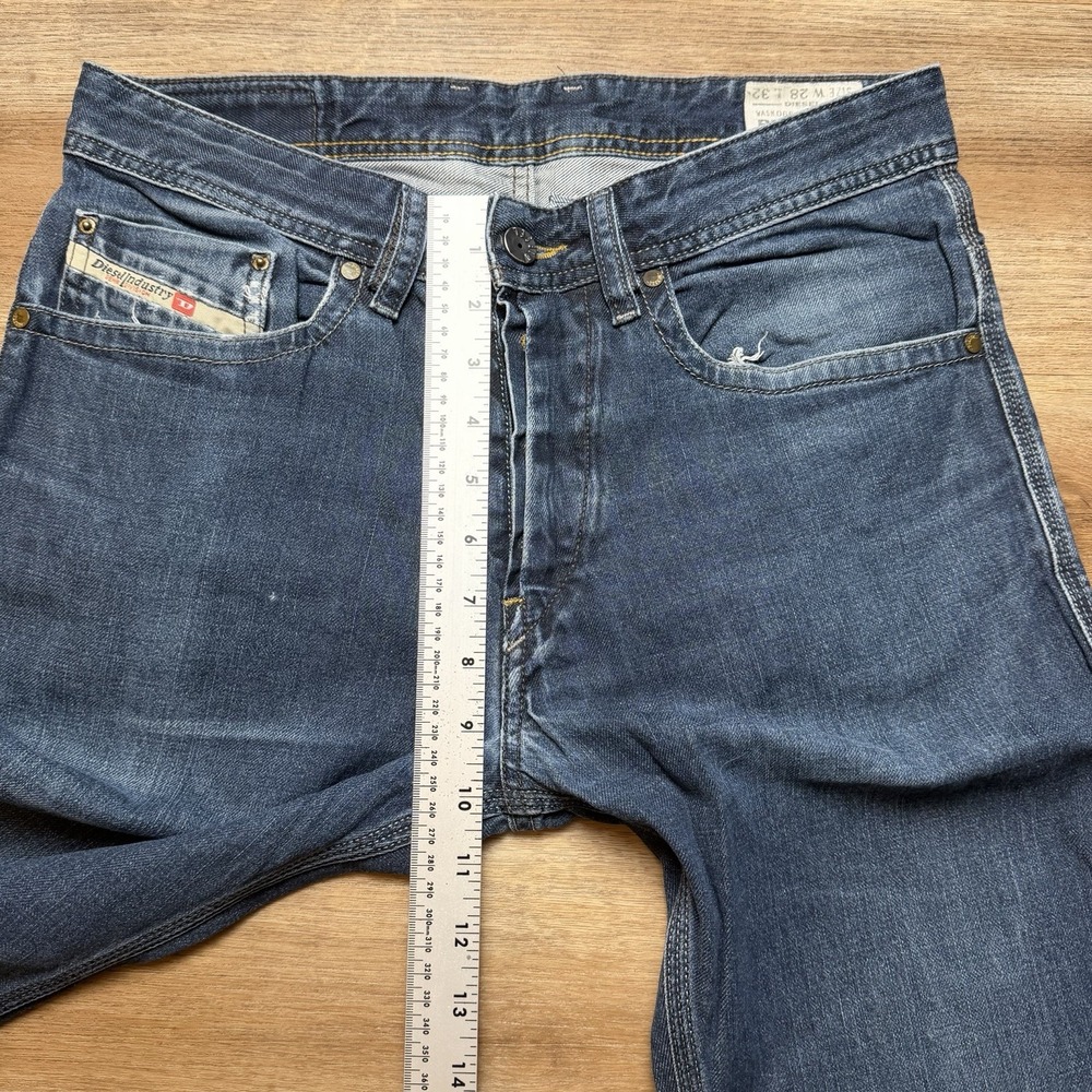 Diesel Jeans Men 30x30 Blue Braddom Regular Slim Carrot Fit 0661D (Tagged 28x32) - Picture 10 of 13